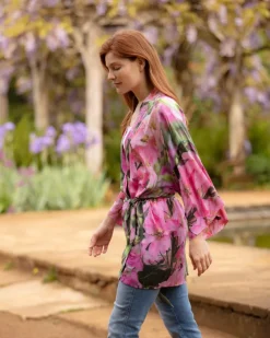 From My Mother's Garden Pink Lady Mini Robe