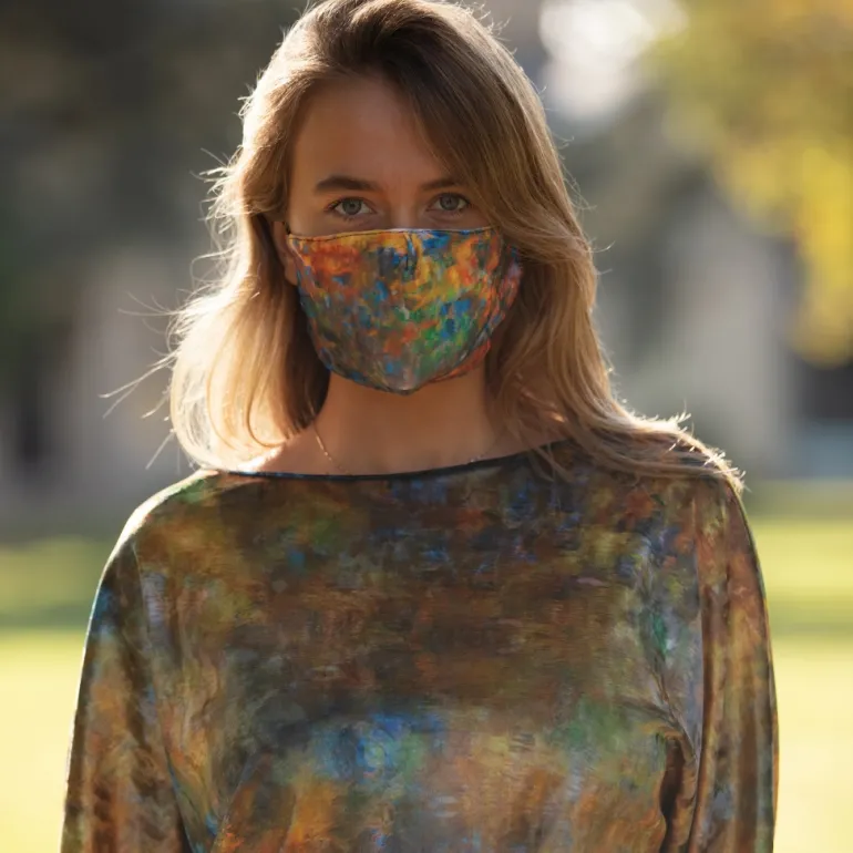 FROM MY MOTHER'S GARDEN REFLECTIONS FACE MASK