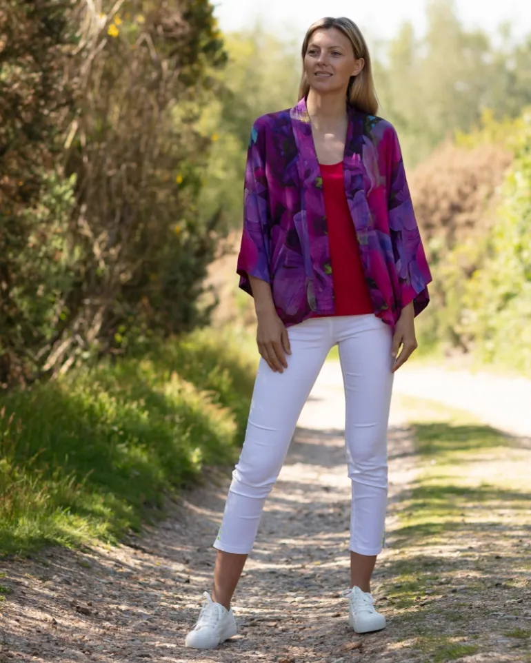 FROM MY MOTHER'S GARDEN SWEETPEA LIGHTWEIGHT KIMONO