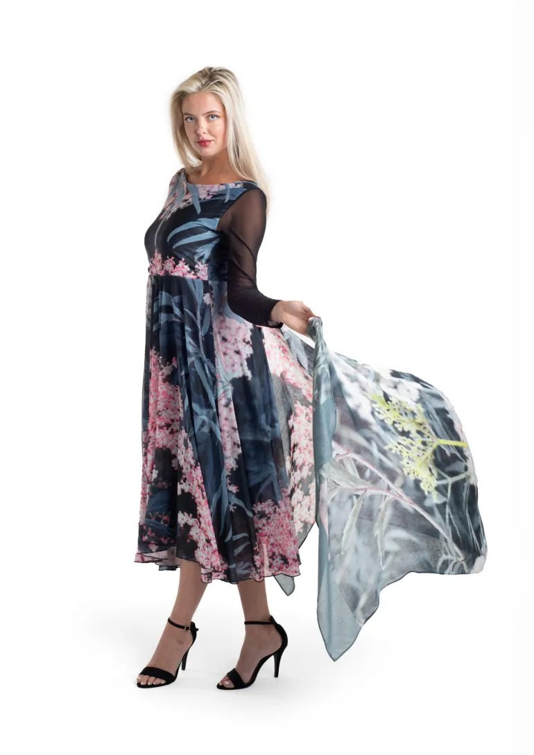 From My Mother's Garden Tulle Dress Black Lace