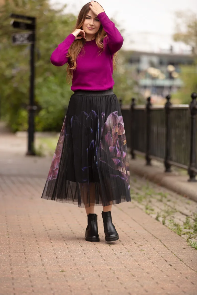 From My Mother’s Garden Tulle Skirt Deep as Dahlia