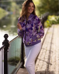 From My Mother's Garden Wisteria Satin Jacket