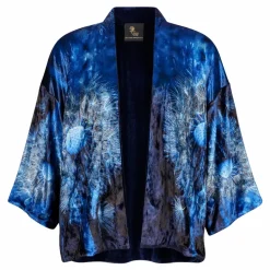 FROM MY MOTHER'S GARDEN WISHES REVERSIBLE VELVET KIMONO