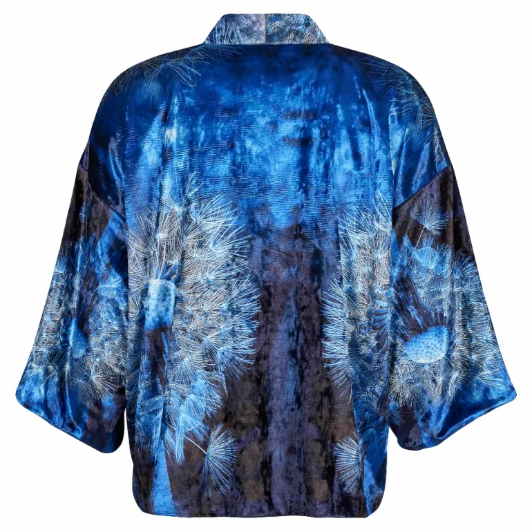 FROM MY MOTHER'S GARDEN WISHES REVERSIBLE VELVET KIMONO