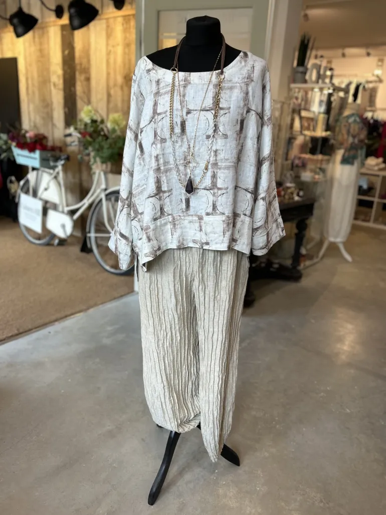 Grizas Crinkle Balloon Trousers Corn