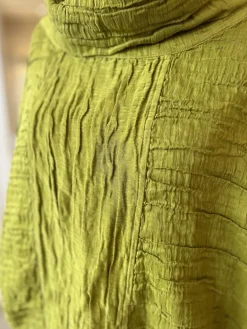 Grizas Crinkle Blouse Golden Lime