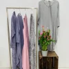 Grizas Crinkle Drape Dress Silver