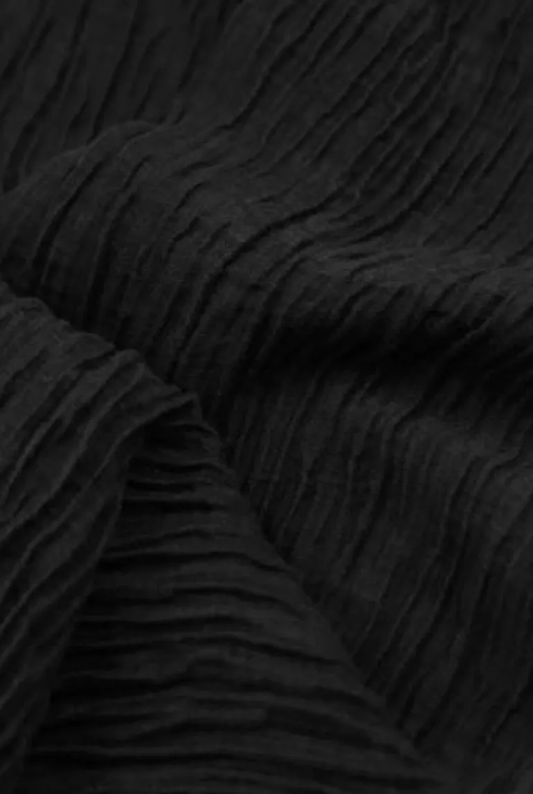 Grizas Midi Crinkle Dress Black