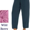 Grizas Silk Bamboo Trousers Wild Berry