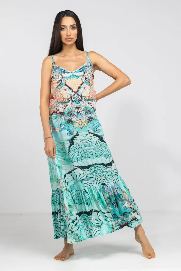 Inoa Strap Maxi Dress Gold Coast
