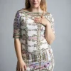 ISABEL GIOTTO ENEAS PASTEL PRINT DRESS
