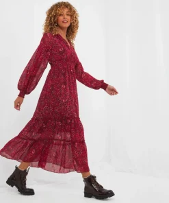 Joe Browns Radiant Paisley Dress Berry