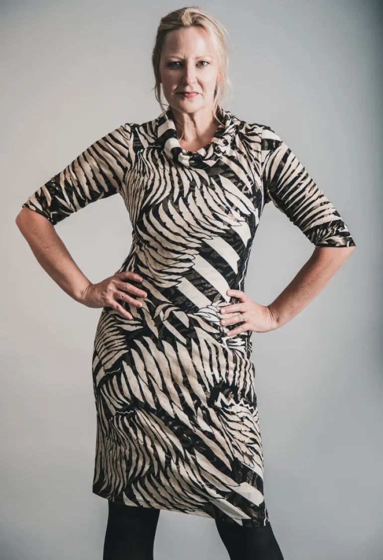 JOSEPH RIBKOFF ANIMAL PRINT DRESS