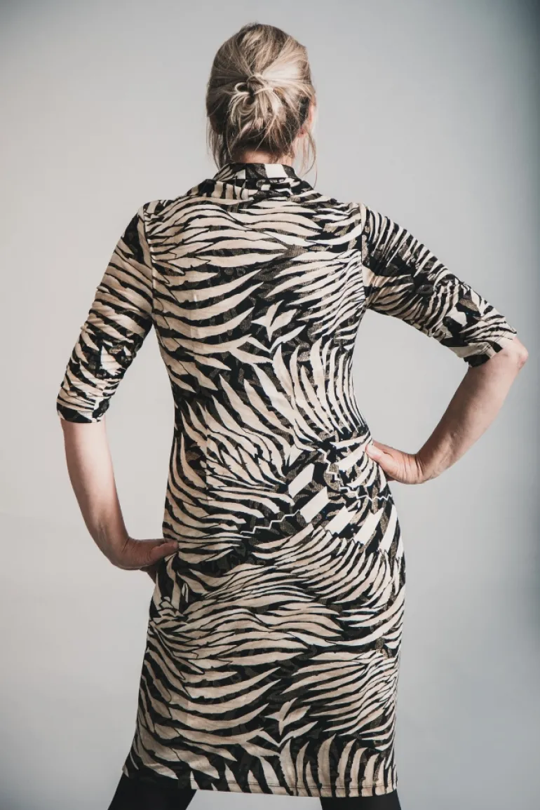 JOSEPH RIBKOFF ANIMAL PRINT DRESS