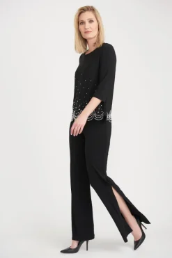 JOSEPH RIBKOFF BEADED TOPS - 2 COLOURS