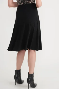 JOSEPH RIBKOFF BLACK GOLD BUCKLE SKIRT