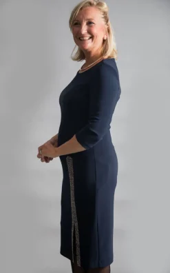 JOSEPH RIBKOFF DRESS MIDNIGHT BLUE