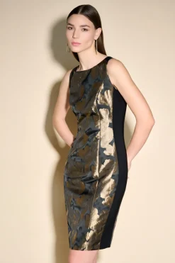 Joseph Ribkoff Gold Leaf Dress