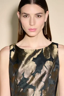 Joseph Ribkoff Gold Leaf Dress