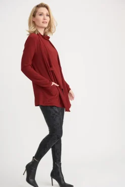 JOSEPH RIBKOFF PLEATHER LEGGINGS