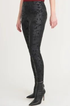 JOSEPH RIBKOFF PLEATHER LEGGINGS