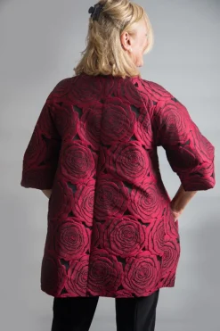 JOSEPH RIBKOFF RED ROSE JACKET