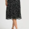 JOSEPH RIBKOFF SPOT PLEAT SKIRT