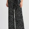 JOSEPH RIBKOFF SPOTTY WIDE TROUSERS