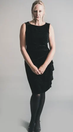 JOSEPH RIBKOFF VELVET DRESS