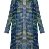 Kozan Longline Mesh Cardigan SH-210805 Lake