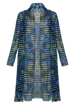 Kozan Longline Mesh Cardigan SH-210805 Lake