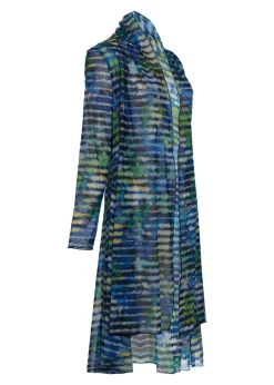 Kozan Longline Mesh Cardigan SH-210805 Lake