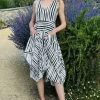 Kozan Striped Black & White Dress