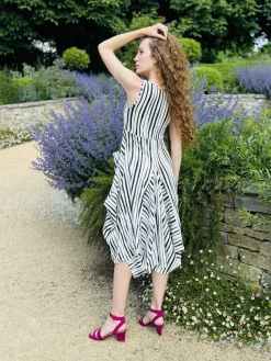 Kozan Striped Black & White Dress
