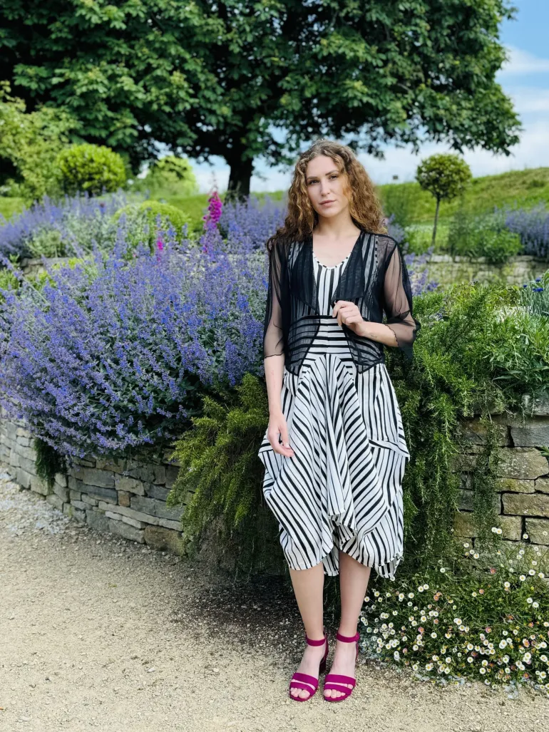 Kozan Striped Black & White Dress