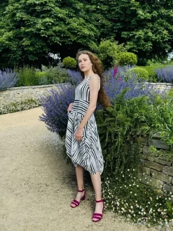 Kozan Striped Black & White Dress