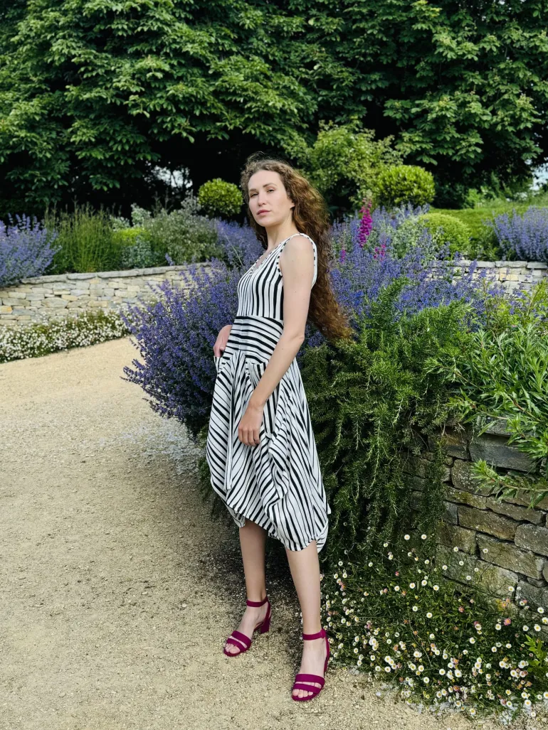 Kozan Striped Black & White Dress