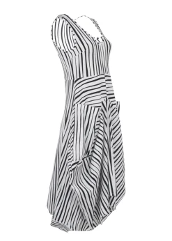 Kozan Striped Black & White Dress