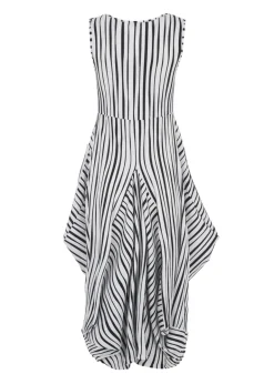 Kozan Striped Black & White Dress