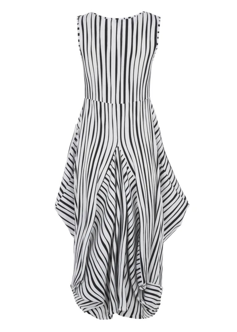 Kozan Striped Black & White Dress