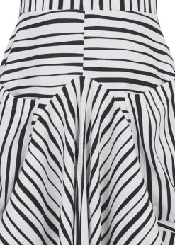 Kozan Striped Black & White Dress