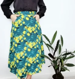 Lagom Annie Lemon Print Skirt