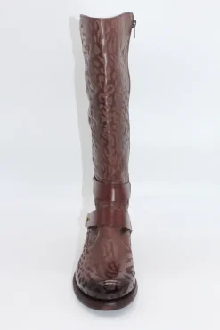 LONG TEXTURED BOOT BROWN - LIMITED EDITION