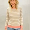 LUELLA BRITTANY JUMPER TAUPE / PINK / WHITE