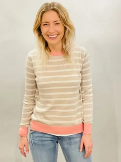 LUELLA BRITTANY JUMPER TAUPE / PINK / WHITE