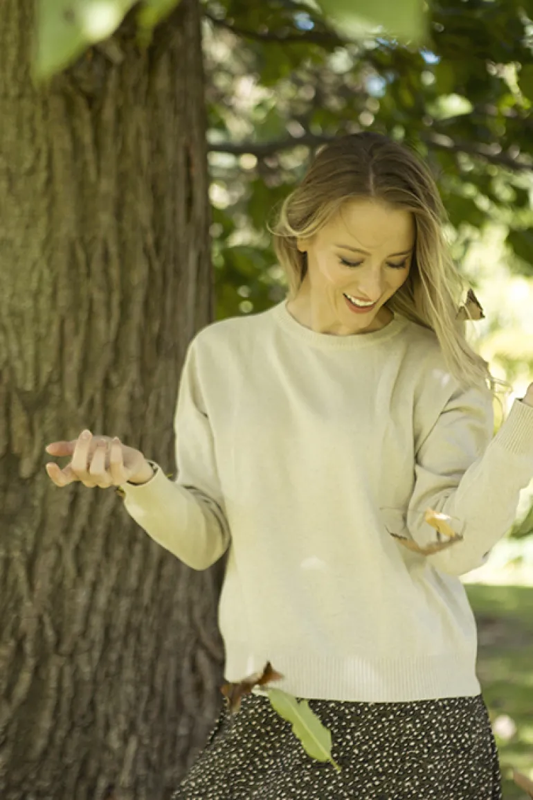 LUELLA PENNY PLAIN CASHMERE SWEATER - 5 COLOURS