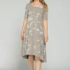 Luukaa Earth T-Shirt Dress White