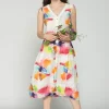 Luukaa Maya Linen Dress Multicolour