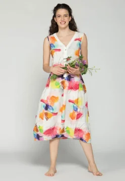 Luukaa Maya Linen Dress Multicolour