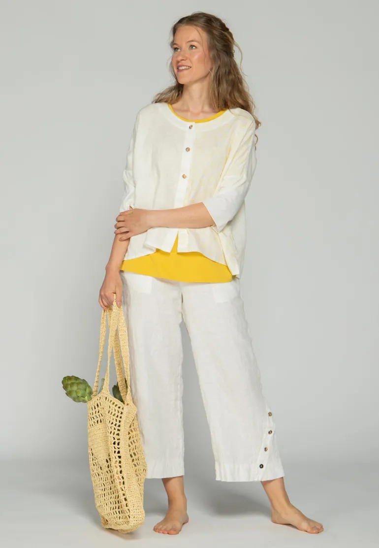 Luukaa Maya Linen Trousers Ecru